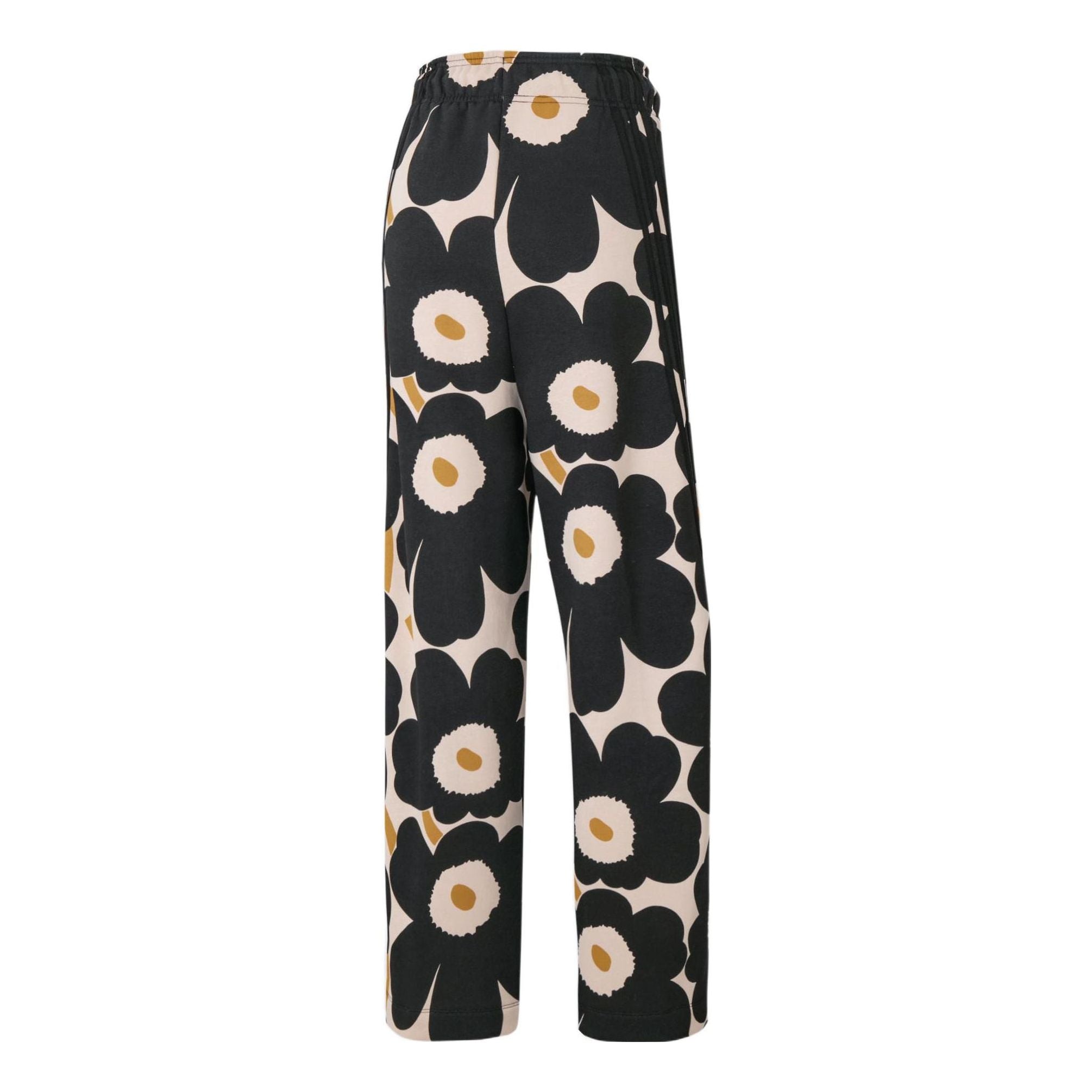 (WMNS) adidas MARIMEKKO Floral Print Straight-Leg Casual Pants 'Black Beige' H57322