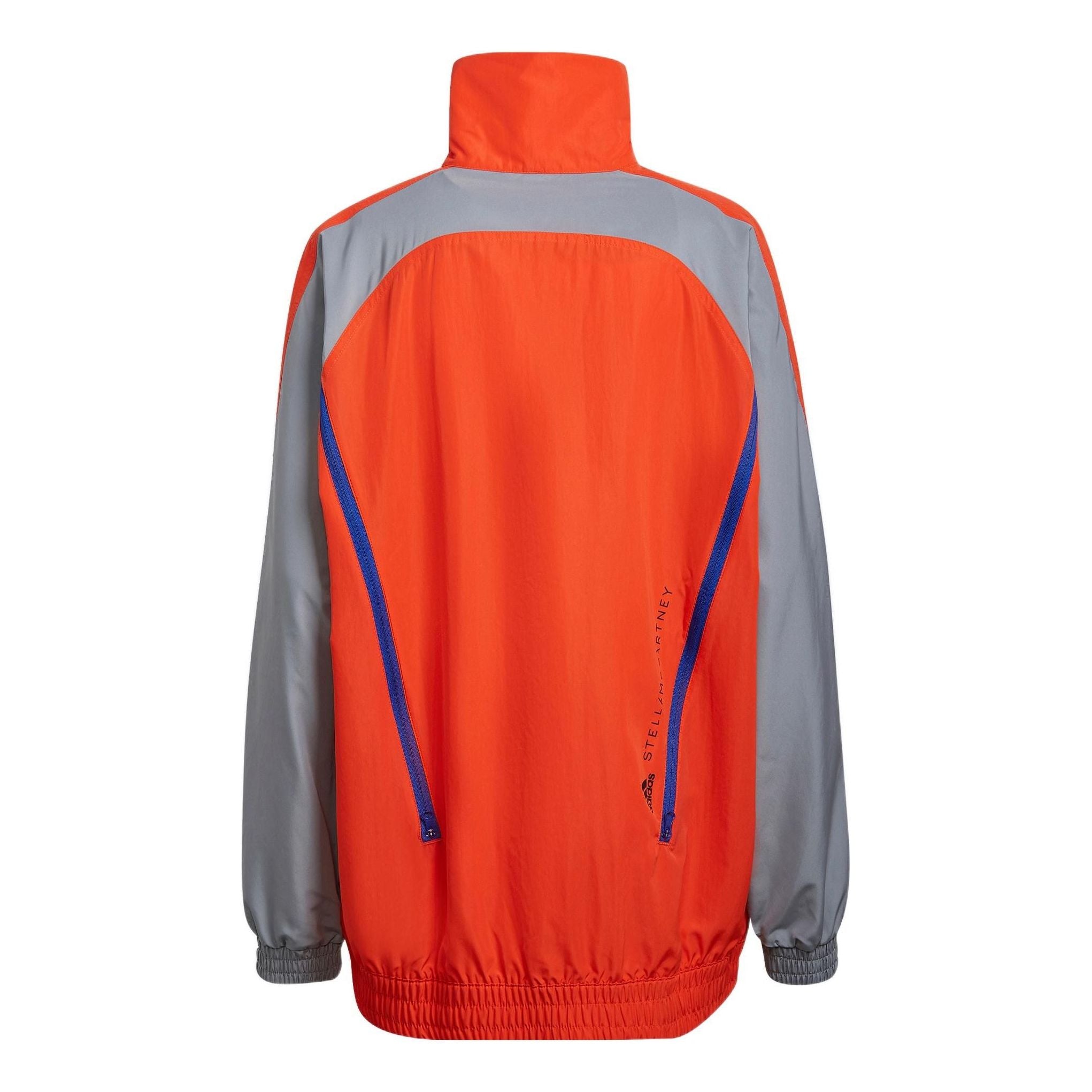 (WMNS) adidas By Stella McCartney Color Blocked Track Jacket 'Orange Grey' H59949