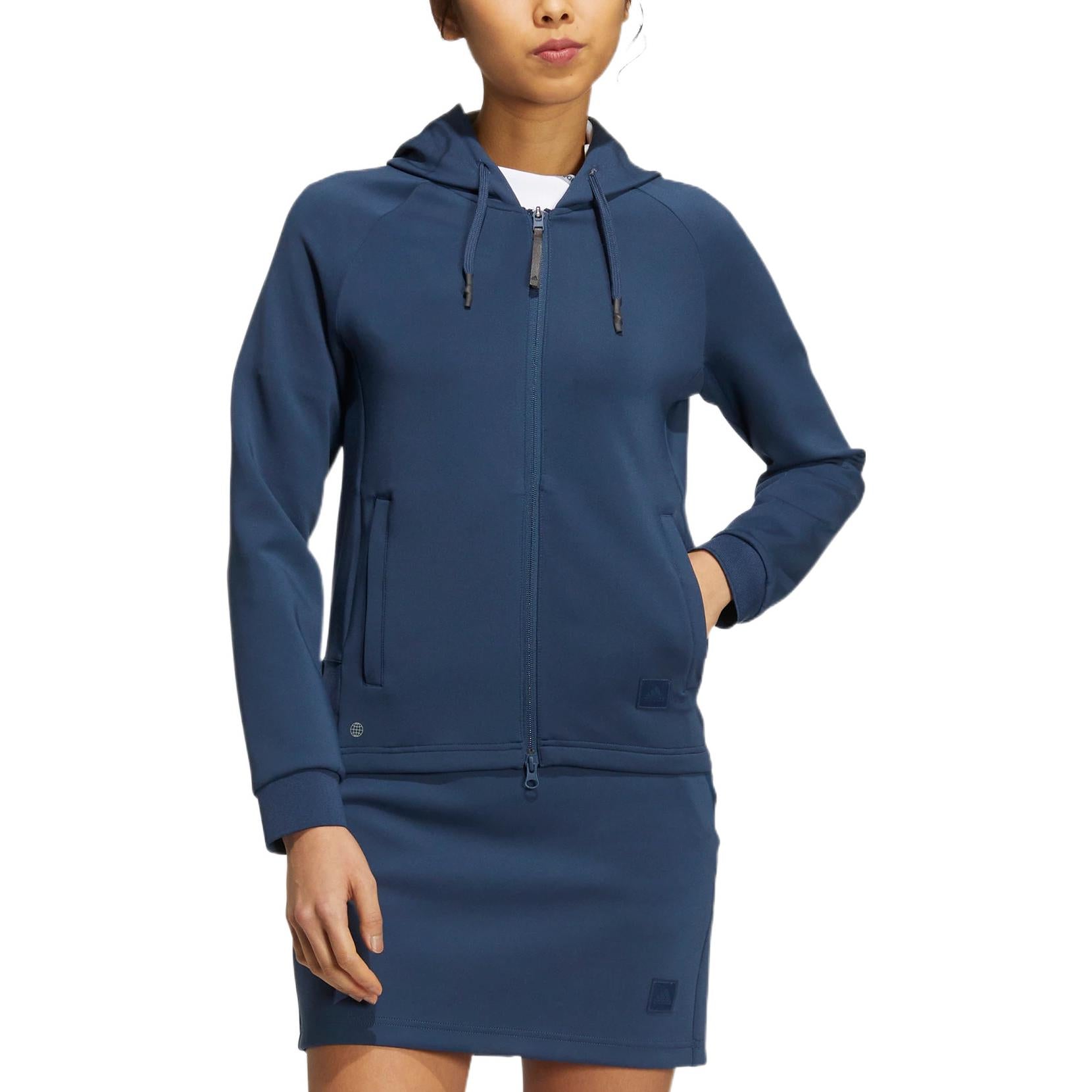 (WMNS) adidas Go-To Hood Long Sleeve Sweatshirt 'Blue' H64651