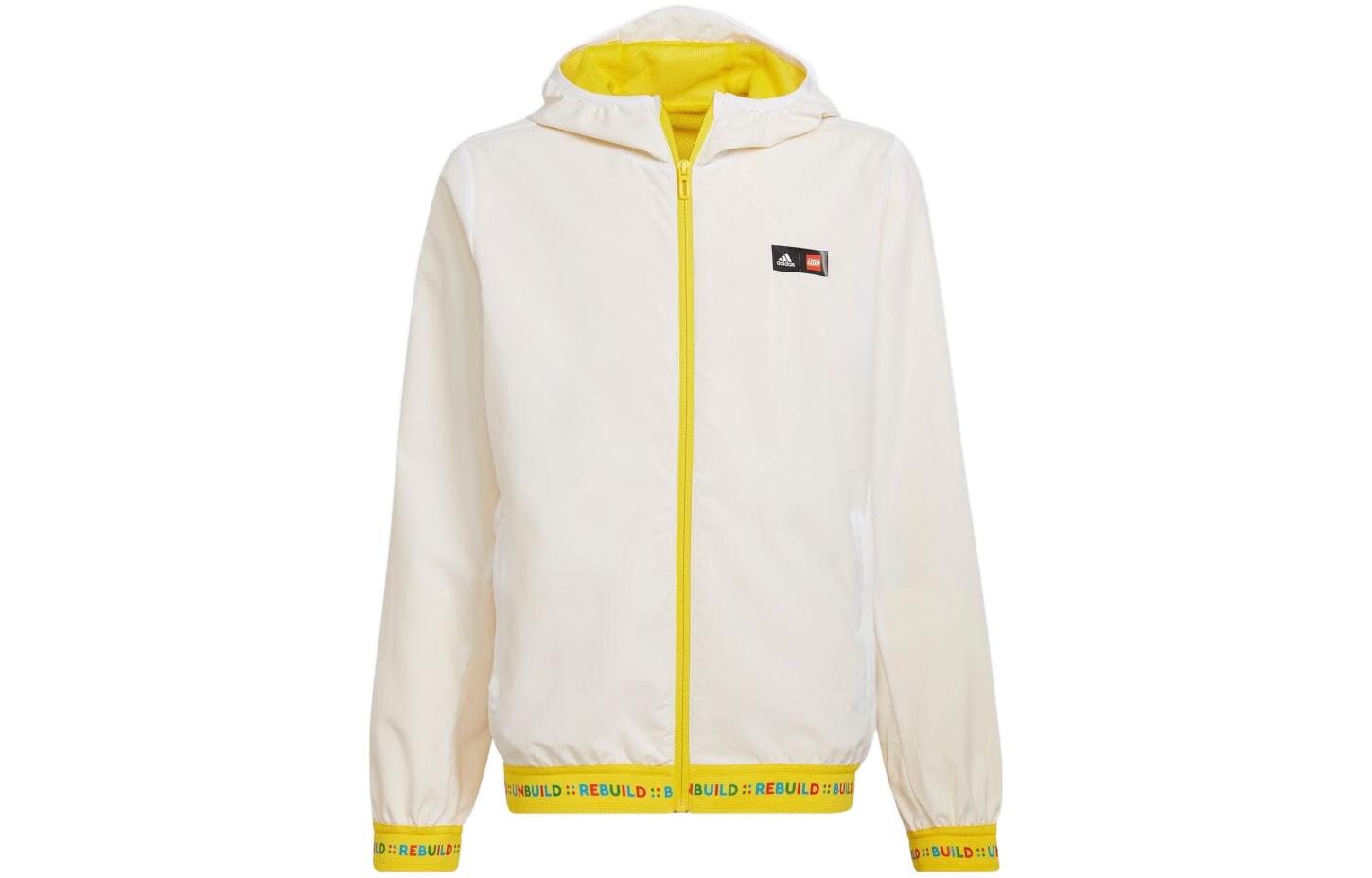 (GS) adidas x LEGO Play Windbreaker 'White' H65320