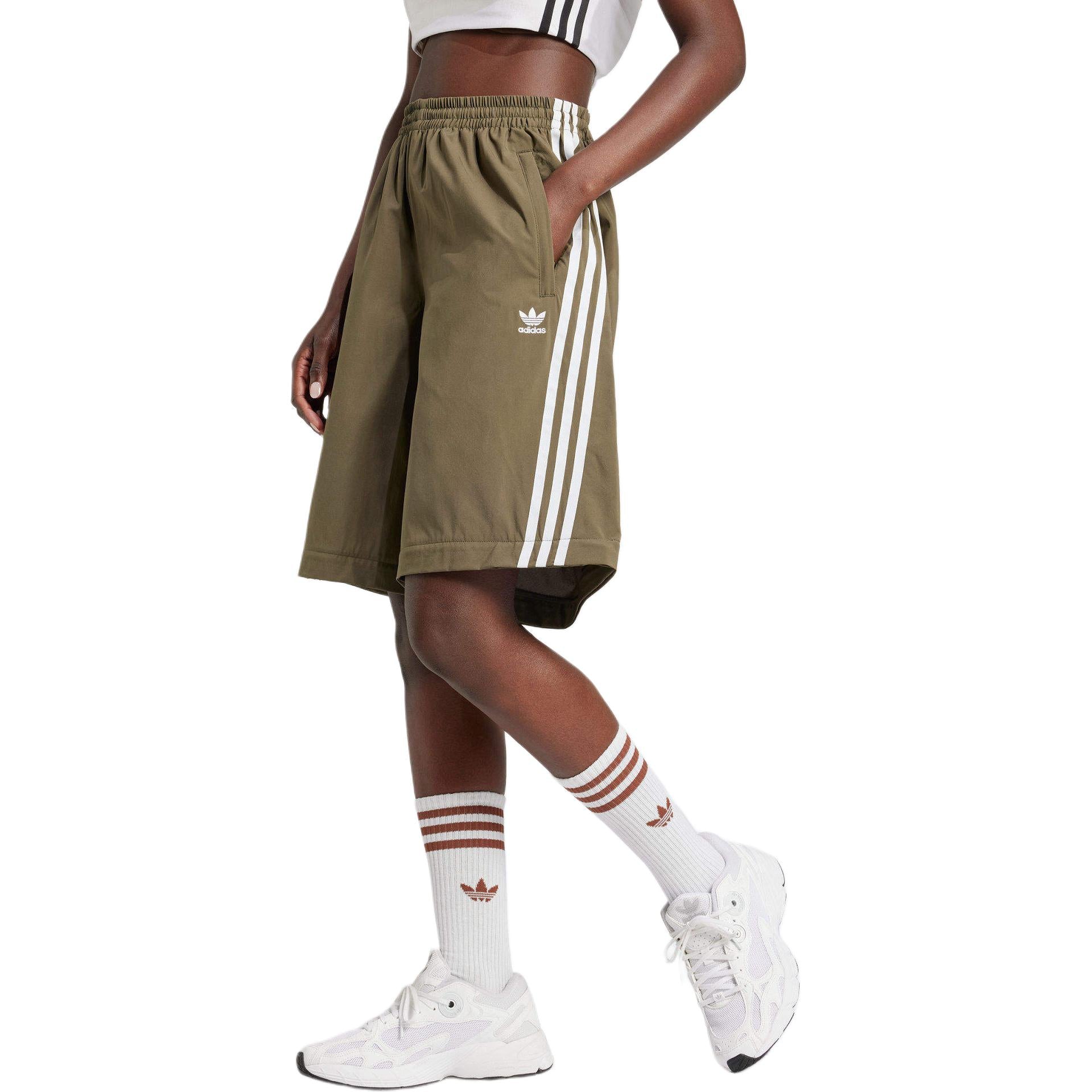 (WMNS) adidas Adilenium Season 2 Oversized Zip-Off Track Pants 'Olive Strata' JM9255