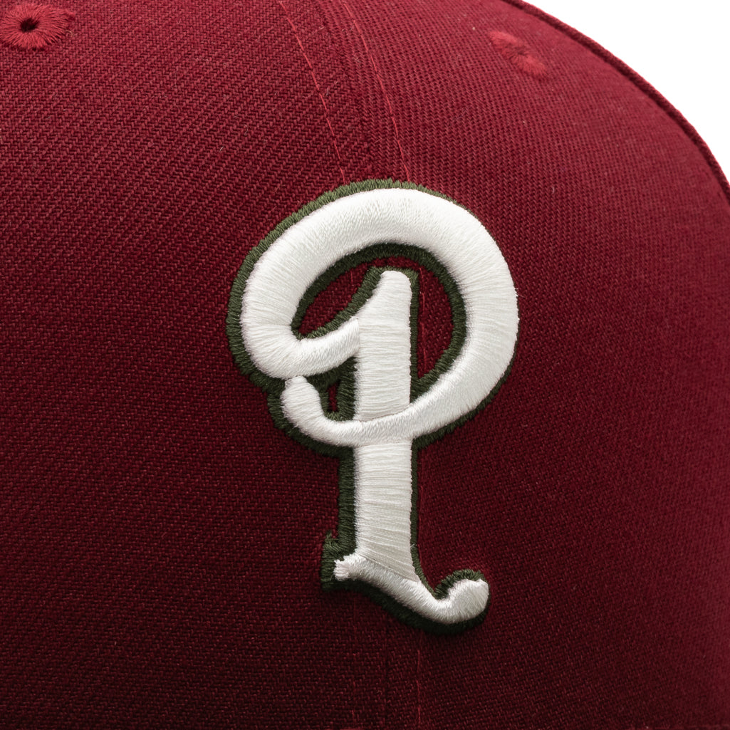 Politics x New Era 59FIFTY Fitted Hat - Ruby/Olive