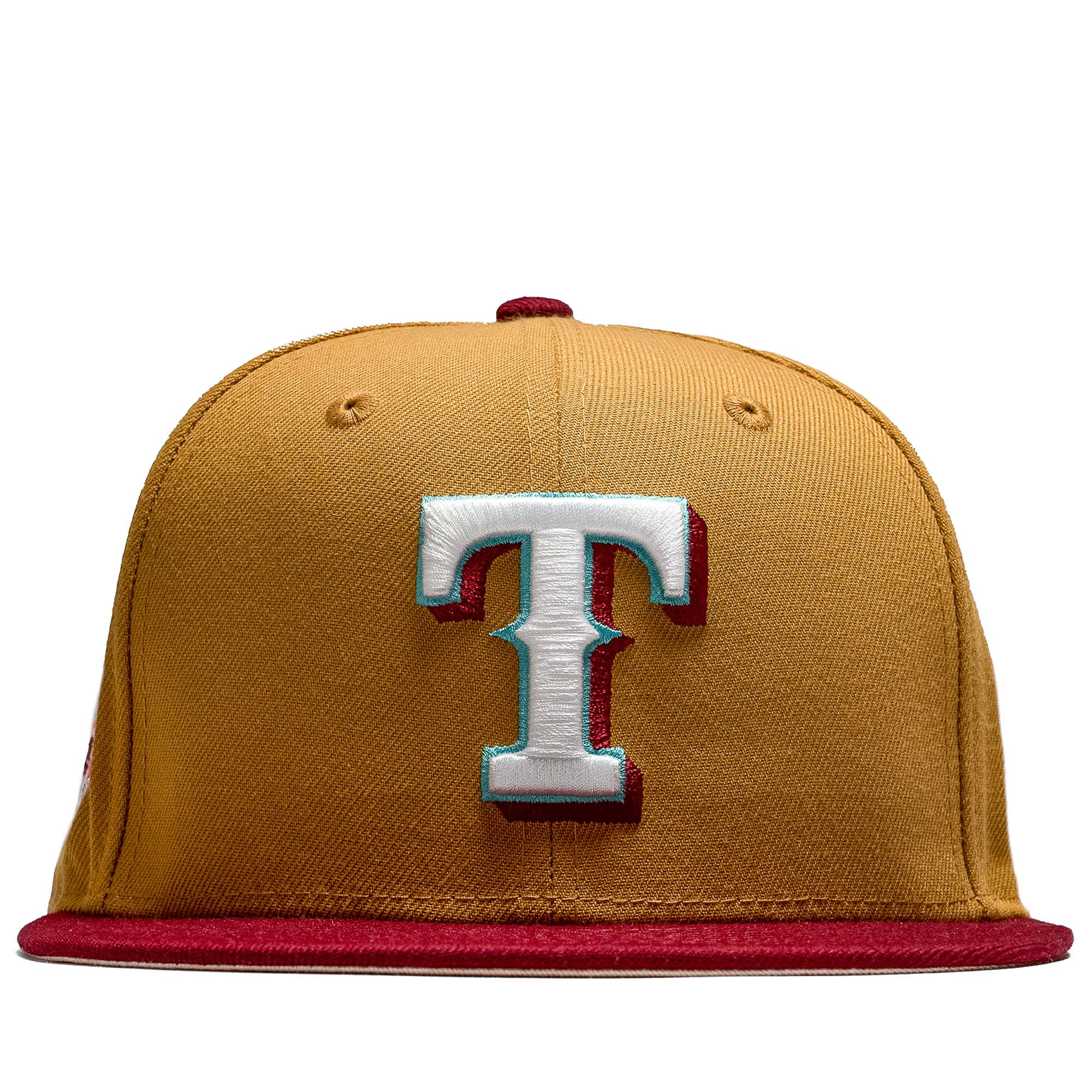 New Era x Politics Texas Rangers 59FIFTY Fitted Hat - Tan/Red