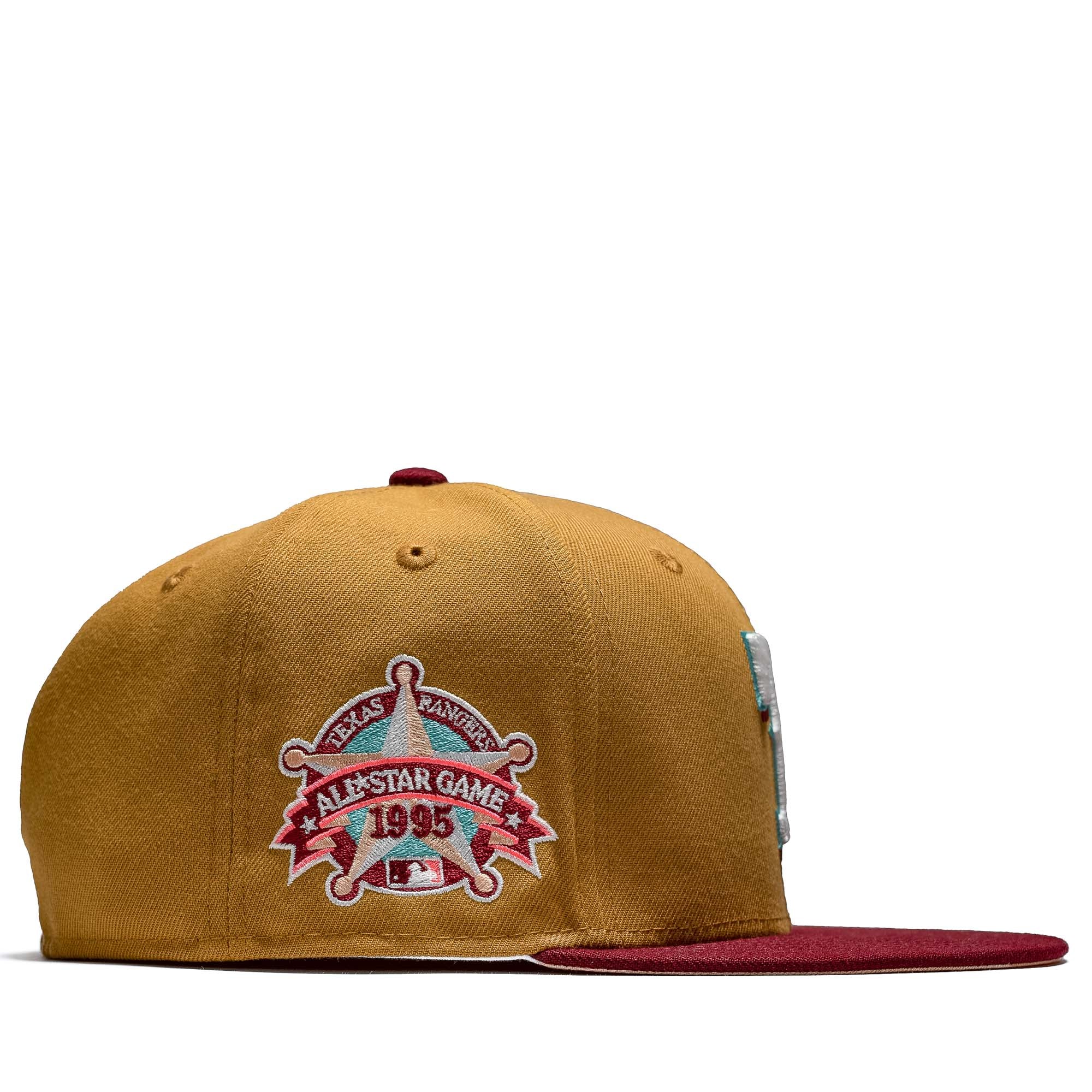 New Era x Politics Texas Rangers 59FIFTY Fitted Hat - Tan/Red