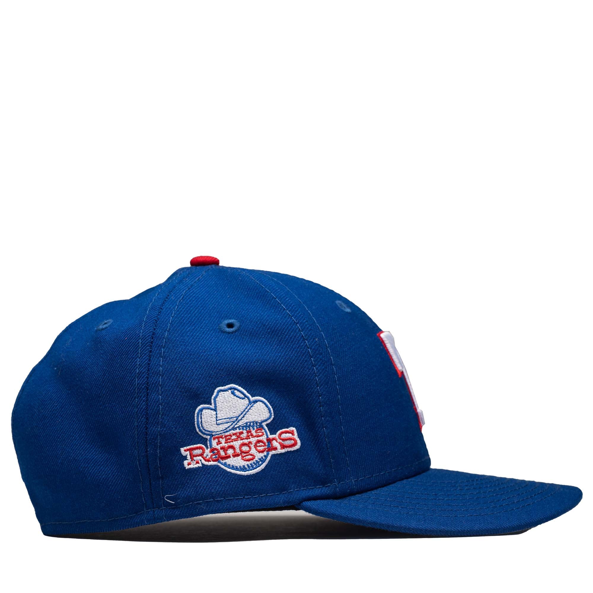 New Era x Politics Texas Rangers Low Pro 59FIFTY Fitted Hat - Blue/Birdeye Blue