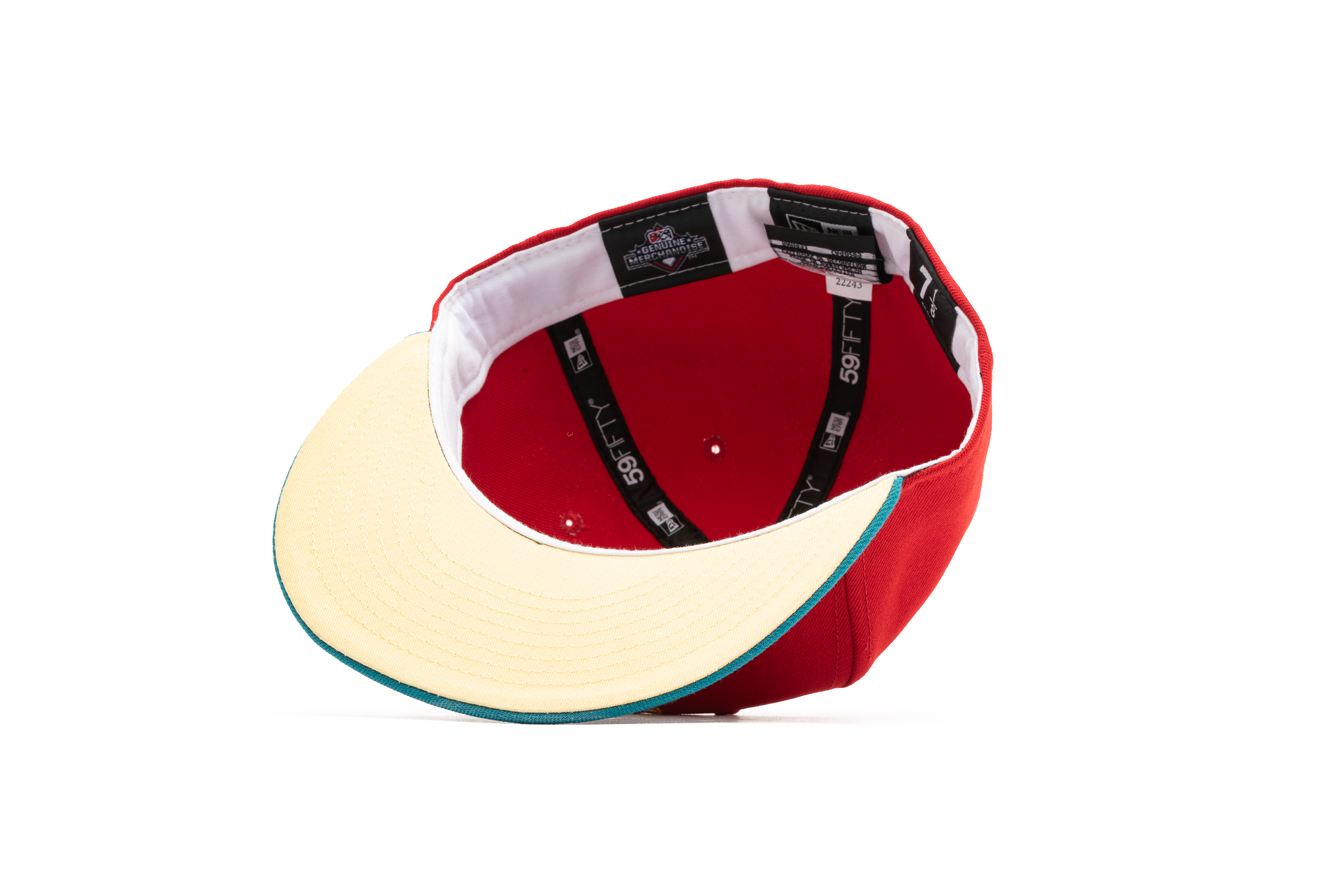 New Era x Politics Queens Kings 59FIFTY Fitted Hat - Bright Red/Aqua