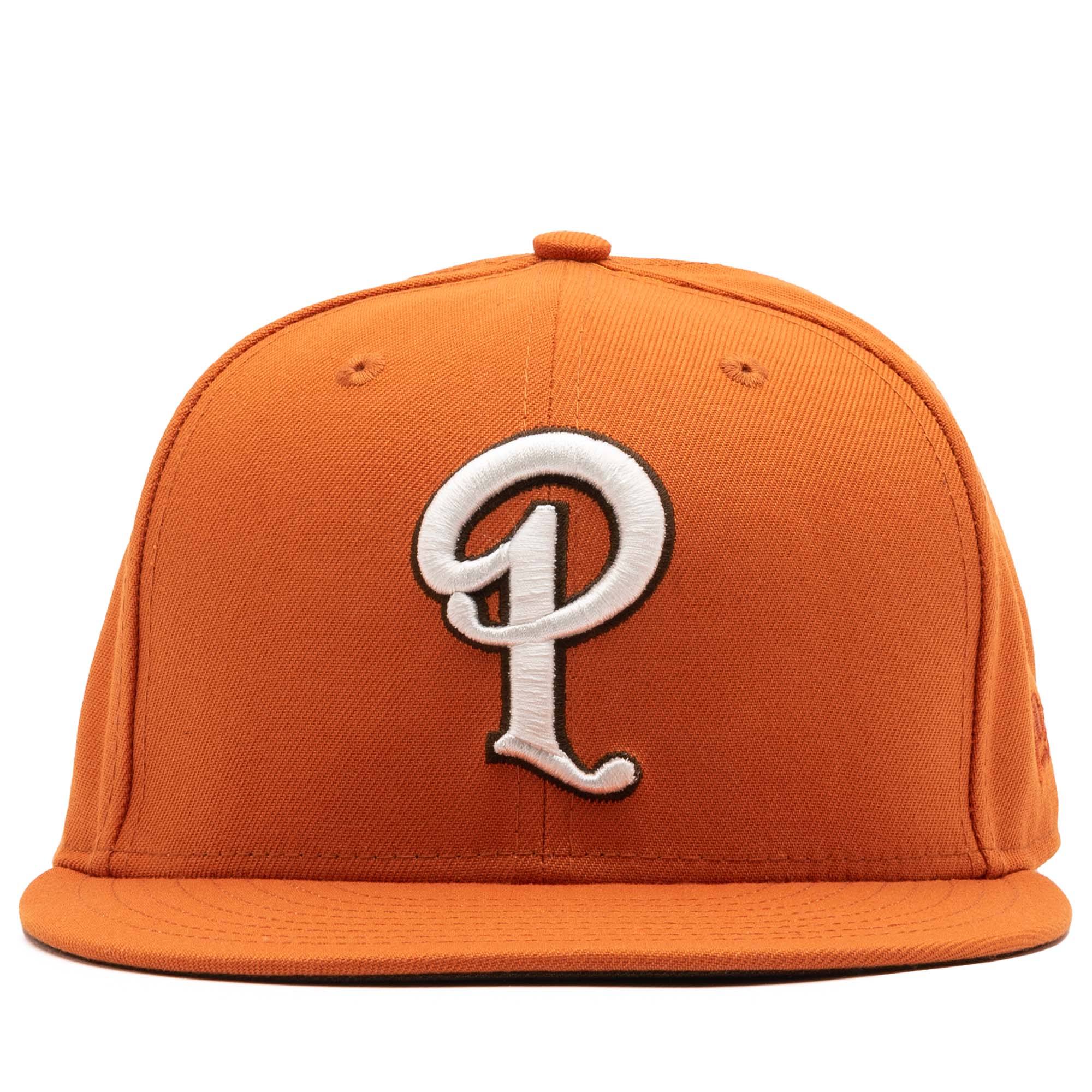 Politics x New Era 59FIFTY Fitted Hat - Flight Orange/Walnut