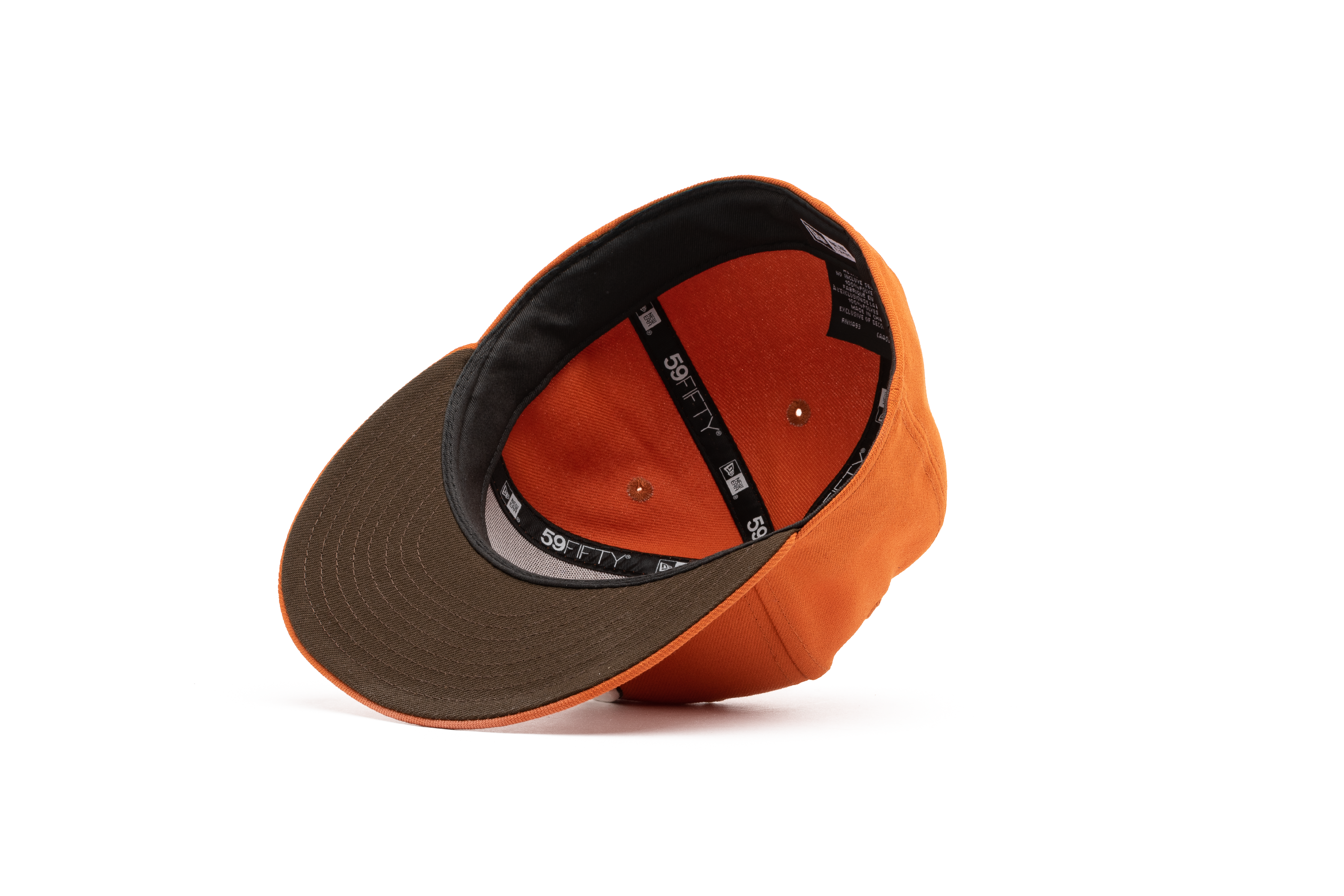 Politics x New Era 59FIFTY Fitted Hat - Flight Orange/Walnut