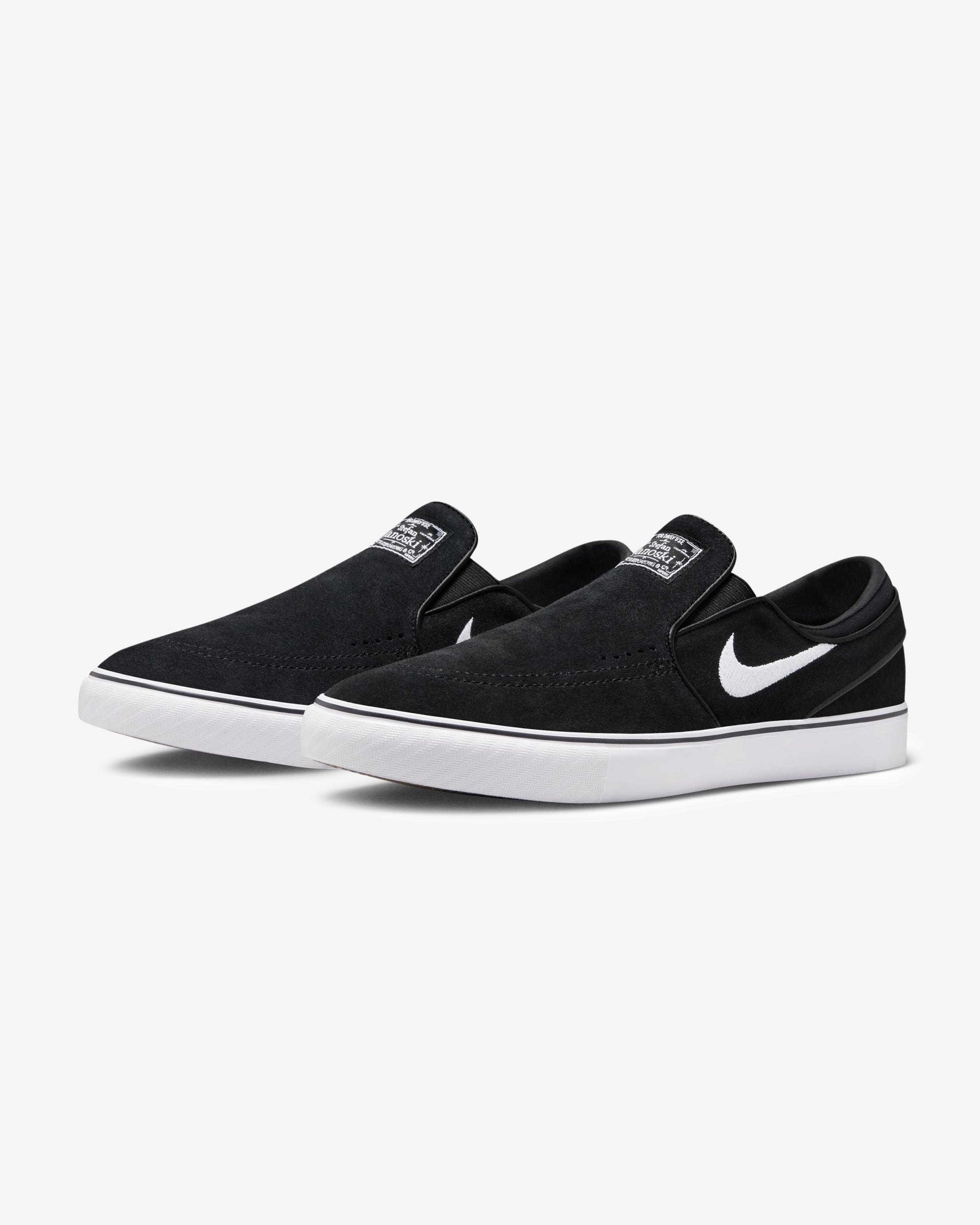 NIKE SB ZOOM JANOSKI+ SLIP ON - BLACK/ WHITE