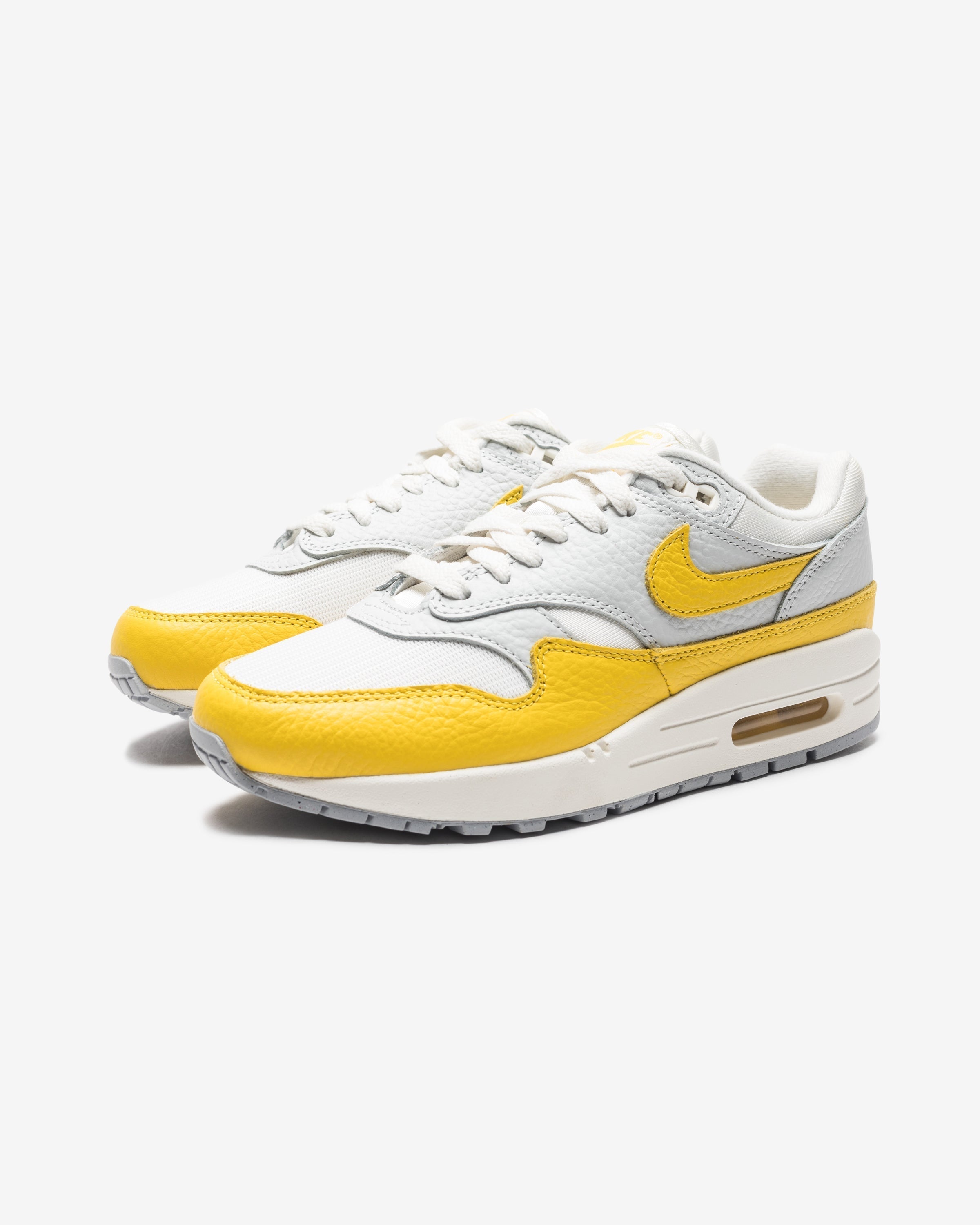 NIKE WOMENS AIR MAX 1 - PHOTONDUST/ TOURYELLOW/ GREY