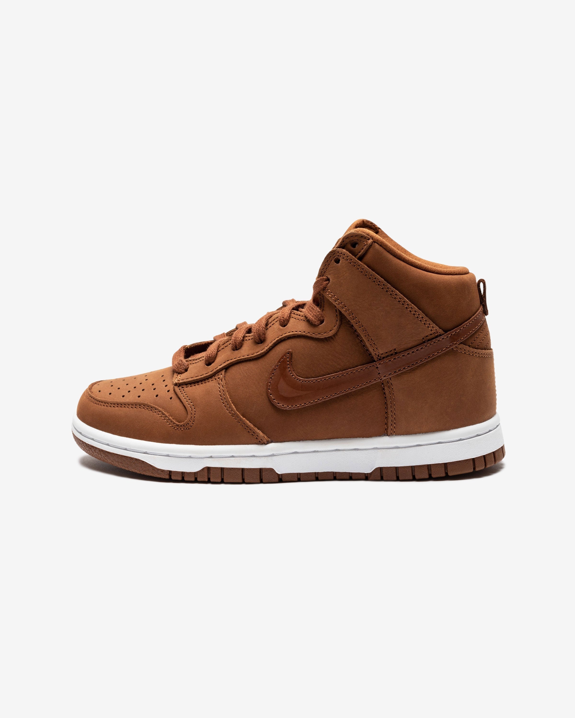 NIKE WOMENS DUNK HIGH PREMIUM - PECAN/ PECAN/ WHITE