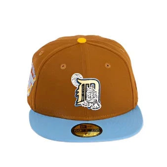 New Era 59FIfty Detroit Tigers 2005 All Star Game "Movie Pack" Fitted Hat - Peanut/Sky Blue