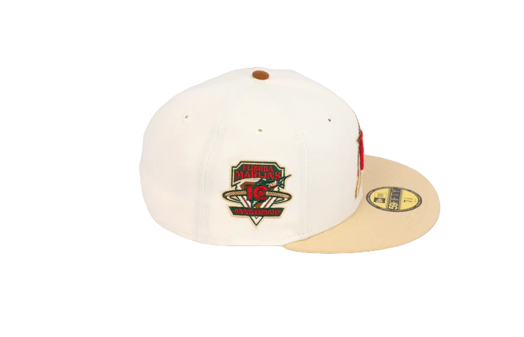 New Era 59Fifty Florida Marlins 10th Anniversary "Eggnog Pack" Fitted Hat