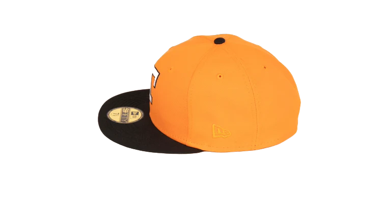 New Era 59Fifty Texas Rangers Arlington Stadium "Kids Classics Pt. 1" Fitted Hat - Orange/Black