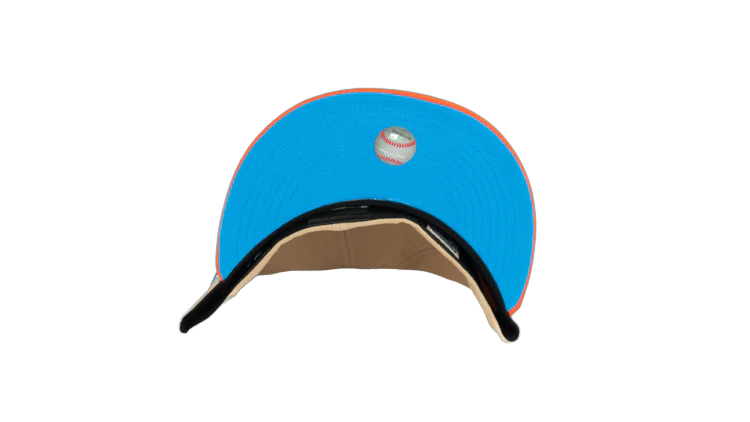 New Era 59Fifty Florida Marlins 2003 world Series "Stone Age Pack" Fitted Hat - Tan